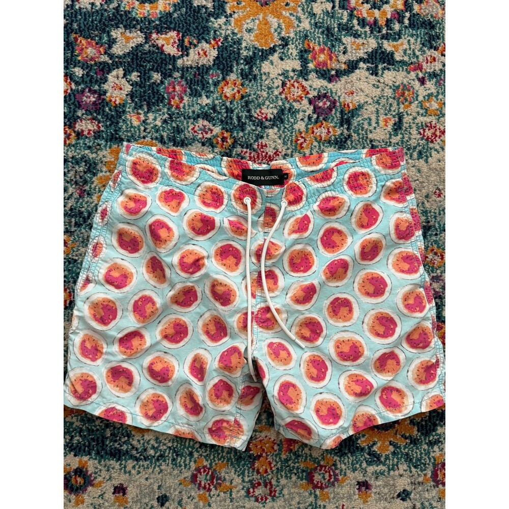 Rodd & Gunn‎ Men's Dennison Sliced Watermelon Swim Trunks Size Medium